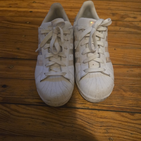 adidas Other - Adidas White Athletic Shoes with Iconic Shell Toe Design